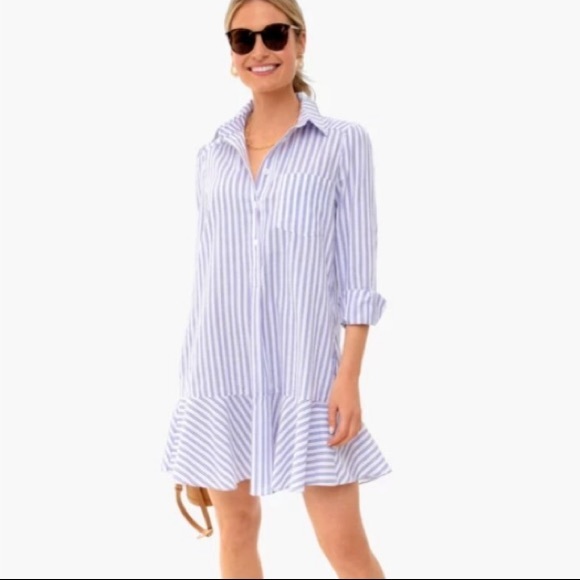 **Last One M** Striped Callahan Shirt Dress - Picture 2 of 4